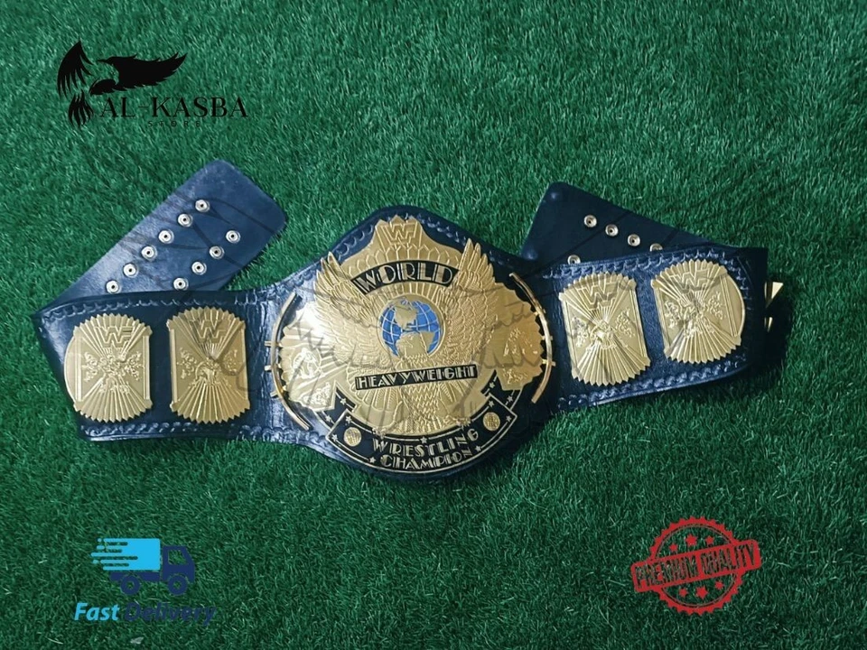 Réplica de cinturón de título de latón Winged Eagle Championship Wrestling 2 mm tamaño adulto NUEVO Foto 4 de 4