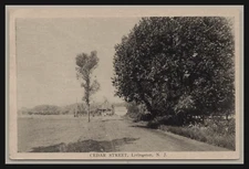 VINTAGE LIVINGSTON NEW JERSEY CEDAR STREET Rural Dirt Street SIMON REAL PHOTO