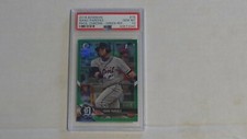 2018 ISAAC PAREDES RC BOWMAN CHROME PSA 10 GREEN REFRACTOR SER. #D ( 17 OF 99 ) 