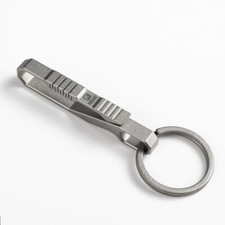Titanium Alloy Quick Buckle Detach Belt Waist Hanging Keychain Key Ring Tool EDC