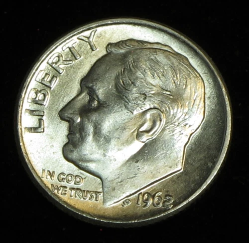 1962-D Roosevelt Silver Dime BU Uncirculated FREE SHIPPING (B294)