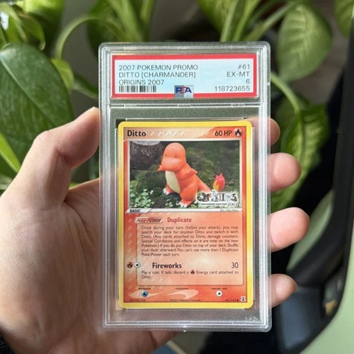 Pokémon Ditto (Charmander) Promo Origins Expo 2007 61/113 Nintendo PSA 6 Regular