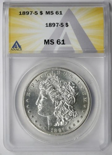 1897-S Morgan Dollar $1 MS 61 ANACS