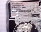 2023-W Proof American Silver Eagle NGC PF70UCAM , Very Nice, Problem free coin!!