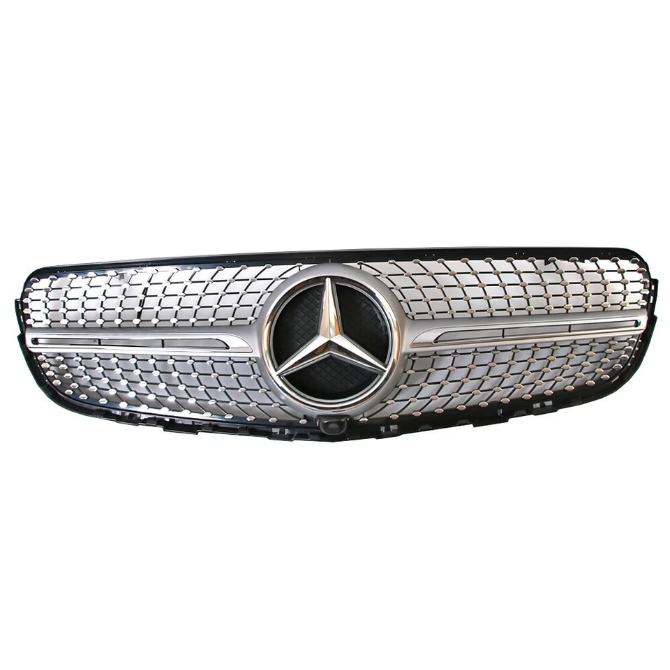 Front Grill Grille W/Emblem For Mercedes Benz X253 2016-2019 GLC250 GLC300 GLC43 Foto 2 de 4
