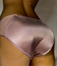 Vintage Victoria's Secret Satin Hip Hugger Culotte Classique Bikini Panties Sz M