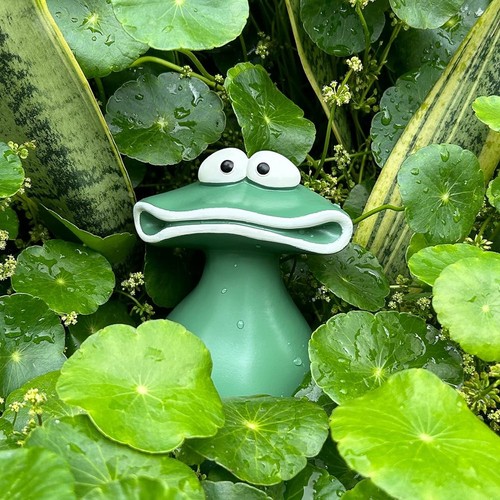 Froschstatue Aus Kunstharz, Froschstatuen mit Großem Mund, Wasserfest, Hand3755 - Bild 3 von 7