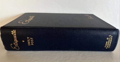Etiquette By Emily Post 1937 Vintage Hardcover Book, Funk And Wagnalls - Imagen 2 de 9