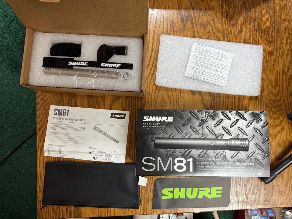 Shure SM81-LC Cardioid Condenser Instrument Microphone NEW - Image 2 of 4