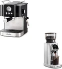 20 Bar Espresso Machine with Milk Frother & Burr Grinder - Professional Quality