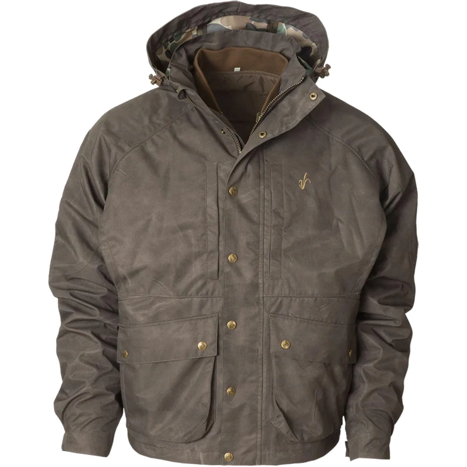 Avery Men's Heritage Hybrid Insulated 3-in-1 Wader Jacket, Marsh Brown, Medium,