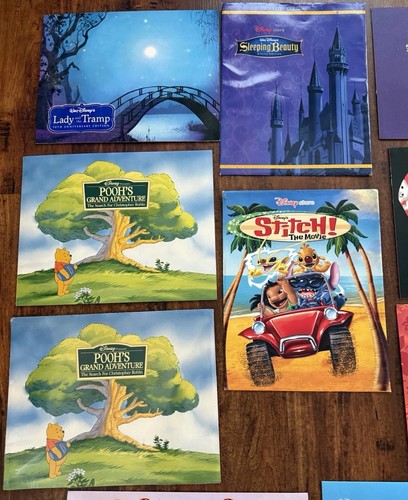 Disney Lithographs Lot 10 Sets Mats & Envelopes Art Prints Winnie The Pooh Nemo - Picture 2 of 7