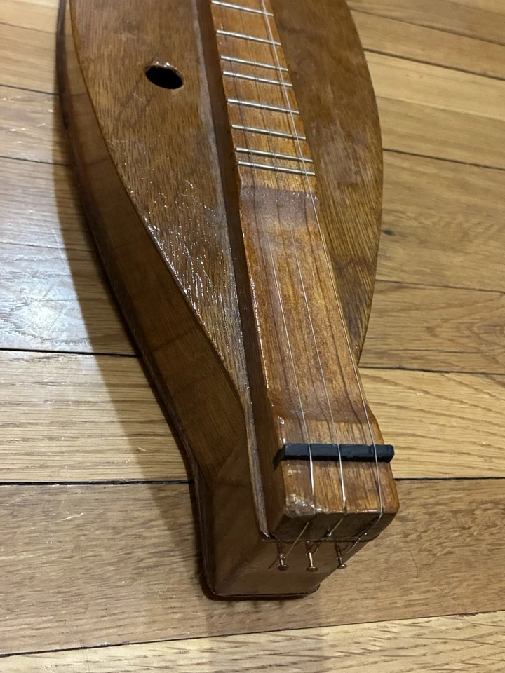 Dulcimer de 3 cuerdas vintage de los años 70 - instrumento antiguo - raro Foto 2 de 4