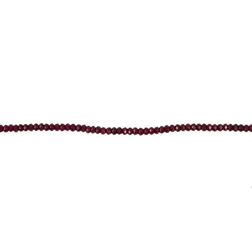 4mm Faceted Red Rondelle 15" Strand For Jewelry Making - Picture 5 of 7