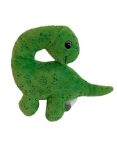 Brontosaurus Plush Sparkly Dinosaur Stuffed Animal Green By Hug Fun