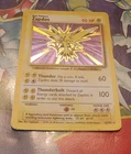 1999 Pokemon  ZAPDOS #16/102 Base Set - HOLO