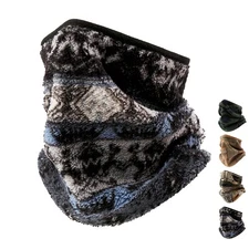 Winter Fleece Face Mask Cover Scarfs Neck Warmer Gaiter for Men Women Outdoor