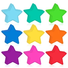 108 PCS Star Cut Outs, 3.5 Inch Colorful Paper Stars Bulletin Board Decor Bri...