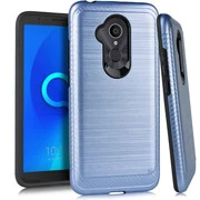 GSA Brushed Hybrid Case 3 for the Alcatel 7 Folio, 6062W - Navy Blue