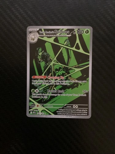 Team Rocket's Spidops 187/182 Sv10: Destined Rivals Illustration Rare Holo NM