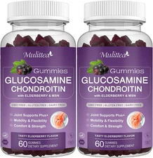 Glucosamine Chondroitin Gummies - Extra Strength Joint Support Supplement wit...