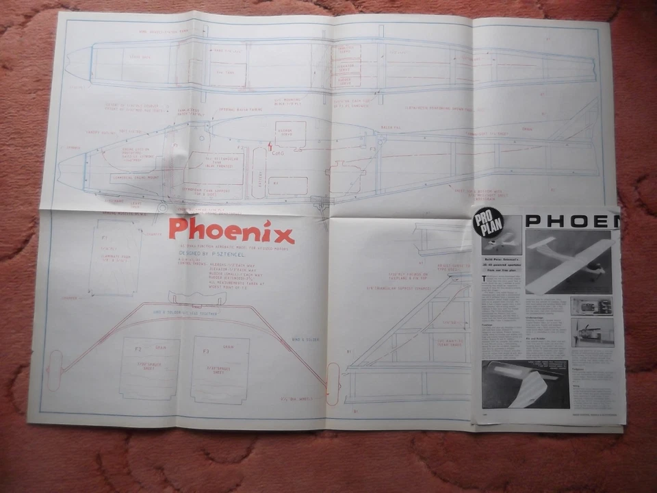 RCM&E Pläne des Phoenix ein Kunstflugmodell 65" Spannweite - Bild 1 von 1