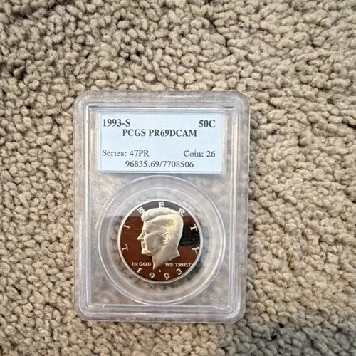 1993-S Kennedy Half Dollar PCGS PR69DCAM Silver Proof San Francisco