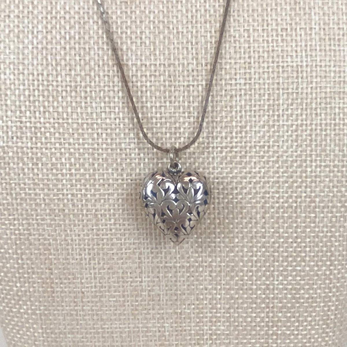 vintage パフィ　ハート　ネックレス　necklace 925 puffy heart pendant products for sale | eBay