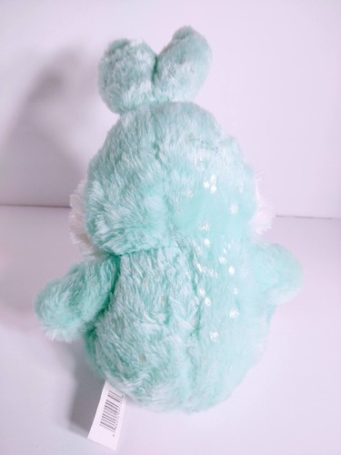 Soft Fluffy 15 In Aquamarine Rabbit Pink Ears Feet With Bow Pre-owned - Picture 6 of 12
