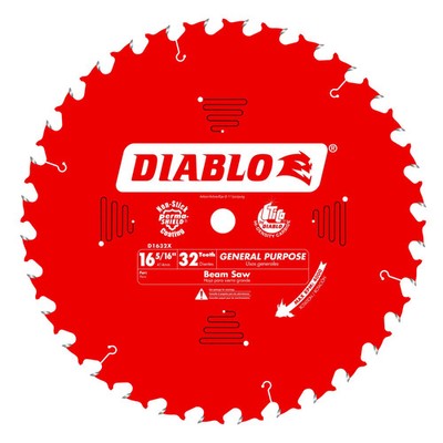 DIABLO D1632X 16-5/16'' x 32-Teeth General Purpose Saw Blade for Wood