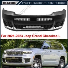 Front Bumper Cover Kit For 2021-2023 Jeep Grand Cherokee L