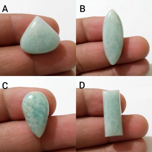 Fabulous Green Amazonite Mix Shape Cabochon Loose Gemstone For Making Jewelry - Picture 12 of 12
