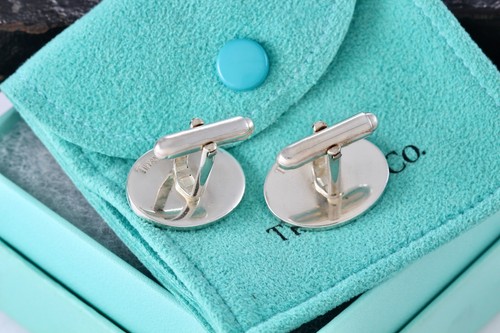 Tiffany & Co. Men's Plain Engravable Oval Cufflinks - 第 4/10 張圖片