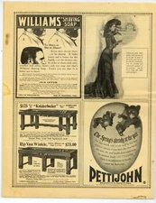 1904 Carrom-Archarena Co. Ad: Billiards & Gaming Tables - Ludington, Michigan