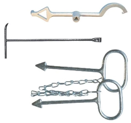 Storz-Bedienschlüssel für Über- und Unterflurhydranten, Schachthaken STORZ