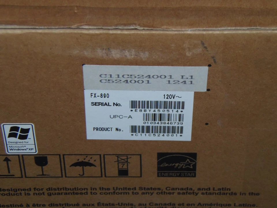 New Epson FX-890 Dot Matrix Printer C11C524001 - Image 3 of 3