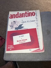 Vintage Sheet Music 1936 Andantino