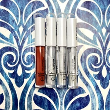 E.L.F  Lot of 4 Bubbles and Moody Shiny Lip Lacquer bulk