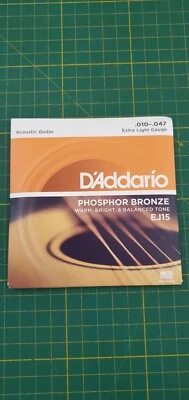 D'Addario Phosphor Bronze Akkustik Gitarren Saiten (EJ15)