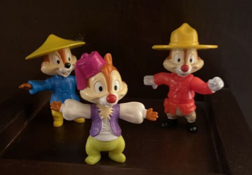 The Chipmunks Chip And Dale , McDonalds Toys From Disney Epcot Center Florida - Picture 1 of 12