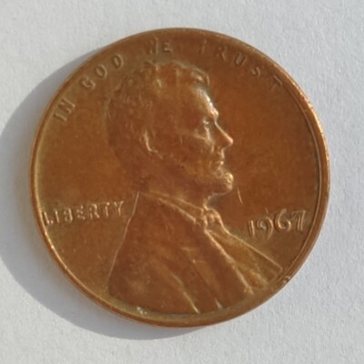 1967 lincoln penny one cent rare double coin | eBay