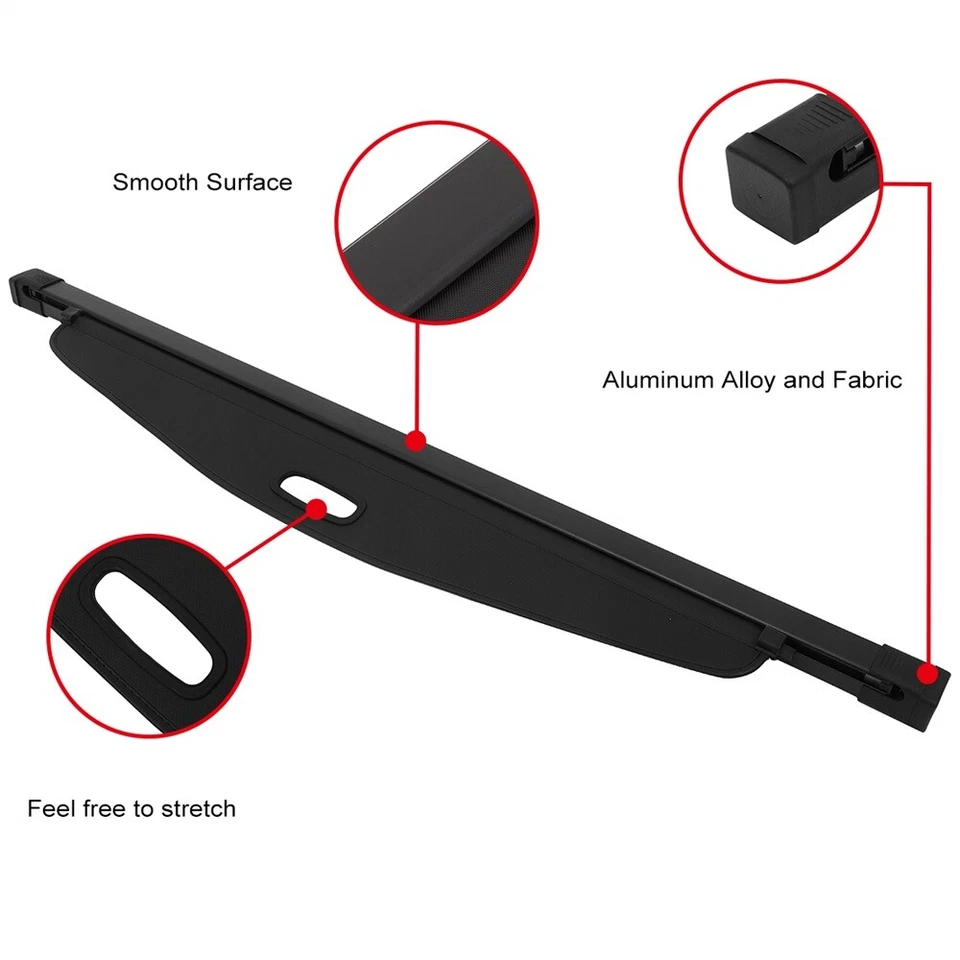 For Chevrolet Equinox GMC Terrain Tonneau Privacy Shield Cargo Cover Retractable Foto 3 de 4