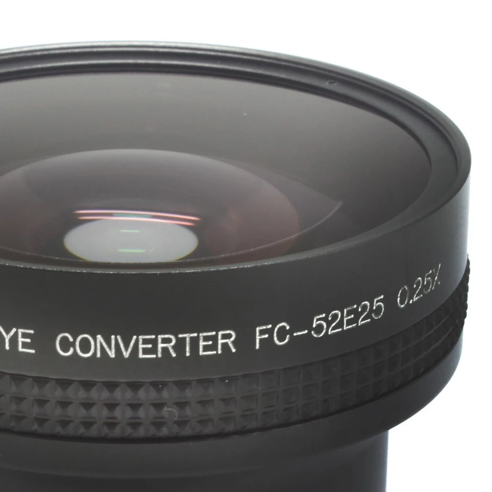 52mm 0.45X 52mm 0.25X Fisheye Wide Angle Lens For Canon Nikon Pentax Camera - Image 4 of 4