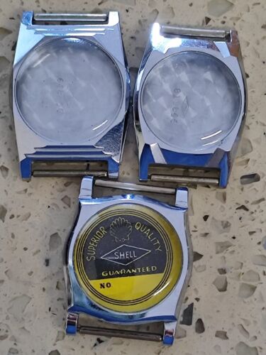 Lot CASE Military Tank watch hand wind Shell 26-25-24 mm Swiss NOS