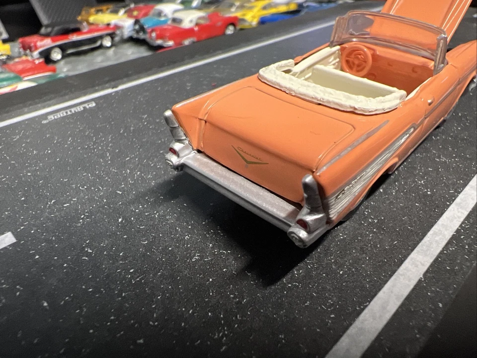 Chevy Bel Air 1957 clásico Hot Mag ruedas modelo escala 1/64 edición limitada T Foto 3 de 4