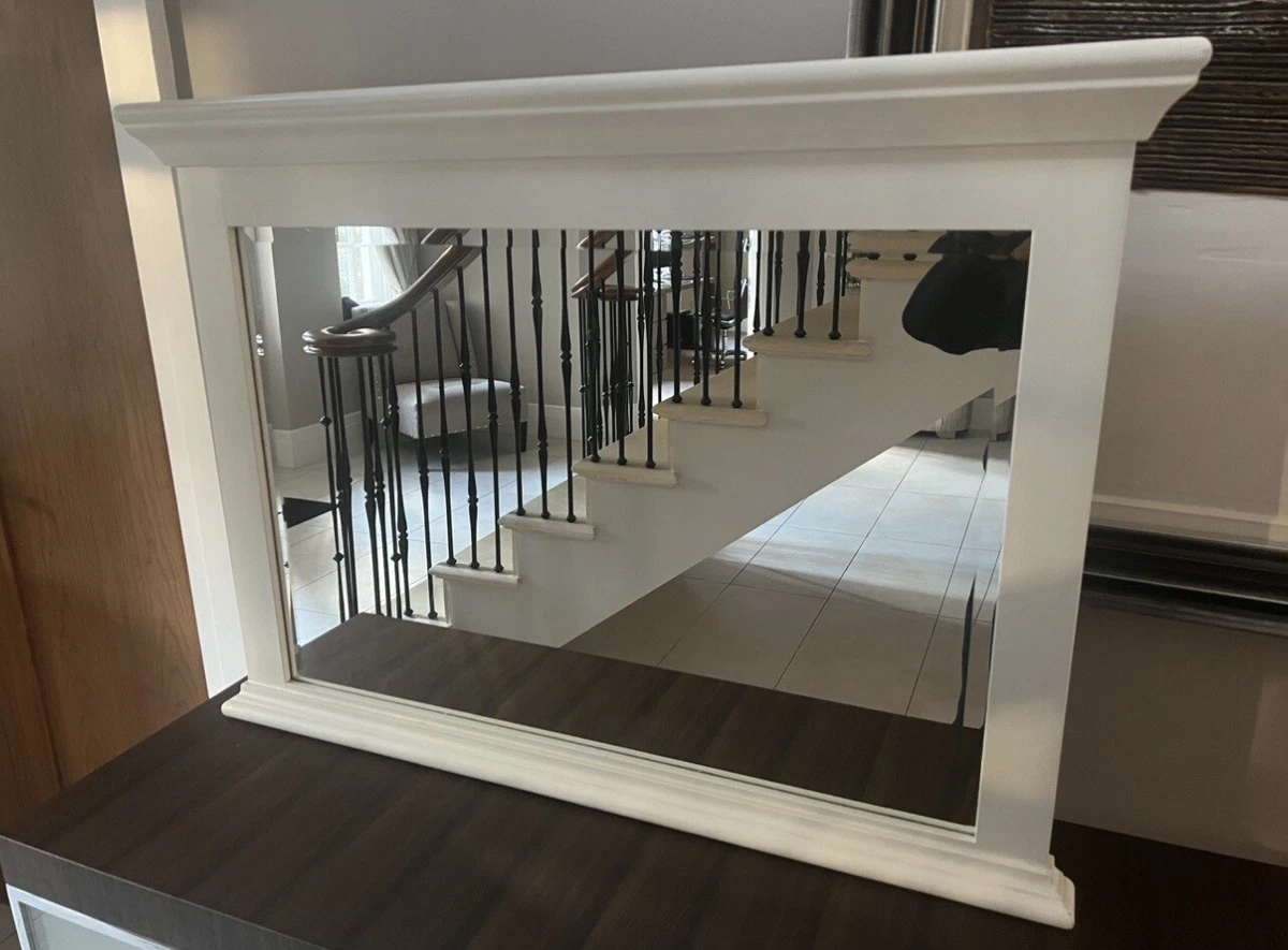 Gallery image 5 for Stunning French Provincial-Style White Framed Rectangular Mirror