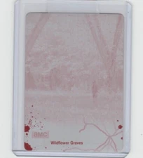 WALKING DEAD SEASON 4.1 PRINTING PLATE FOR BASE CARD #68 WILDFLOWER GRAVES  1/1!