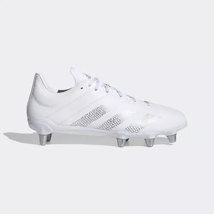 Adidas Kakari SG Rugby Soft Ground SG Boots BNIB White Silver RRP 70