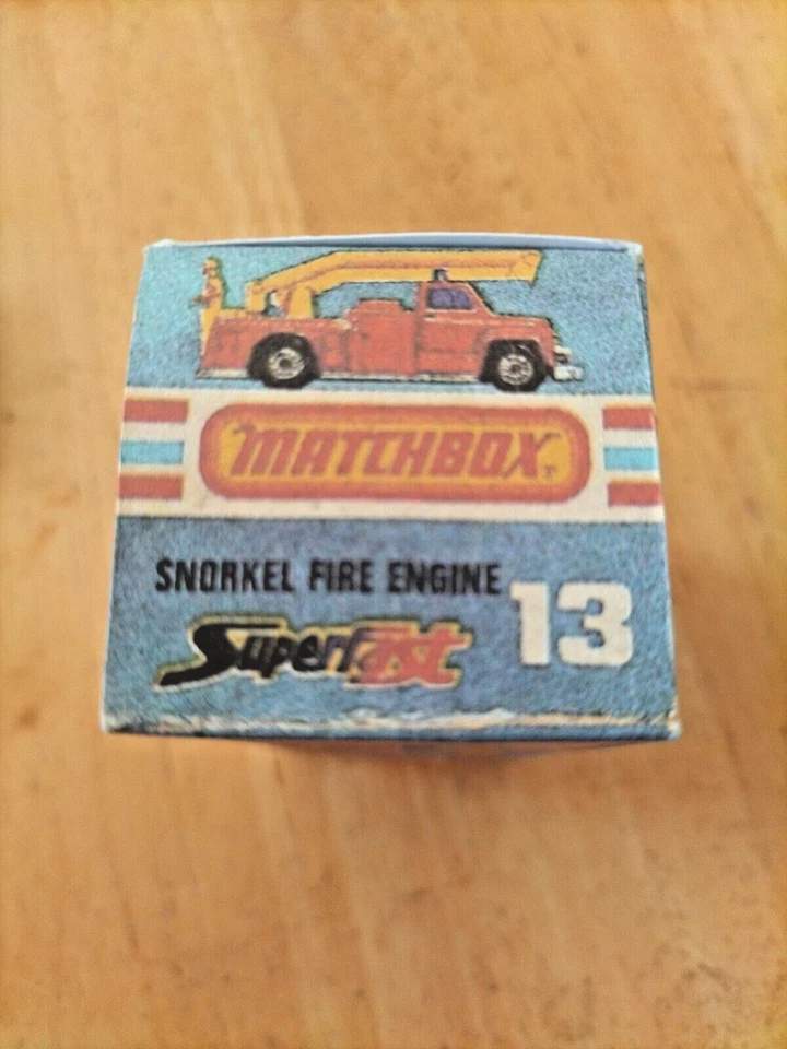 Matchbox Superfast - No13 Snorkel Fire Engine  - Replica / Copy Box only - Image 3 of 3