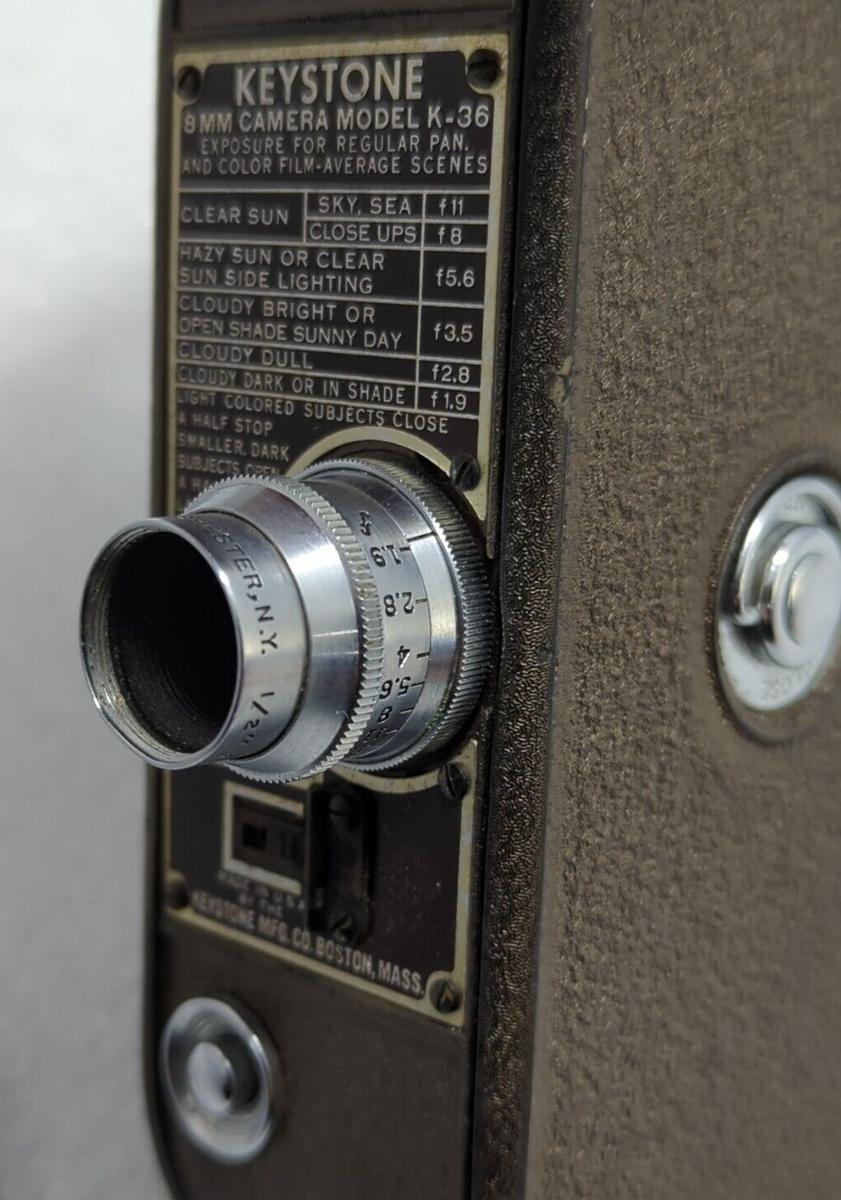 Keystone K-36 8mm Movie Camera w/ 2 Elgeet Lens; Working | eBay Keystone K-36 8mm Movie Camera w/ 2 Elgeet Lens; Working | eBay